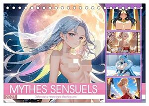 mythes-sensuels-deesses-manga-erotiques-calendrier-de-bureau-2027-din-a5-vertical-calvendo-calendrier-mensuel_1