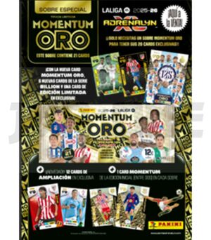 carton-sobre-momentum-oro-adrenalyn-liga-25-26-panini-cromos