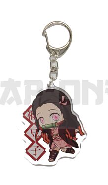Acryl-Kristall-Schlüsselanhänger - Demon Slayer - Nezuko Kamado