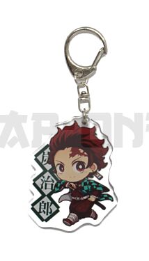 Acryl-Kristall-Schlüsselanhänger - Demon Slayer - Tanjirou Kamado