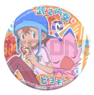 Badge Digimon Adventure Sora Takenouchi and Piyomon