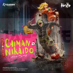 Dorohedoro Diorama Elite Figumiz 1/8 Caiman & Nikaido 37 Cm