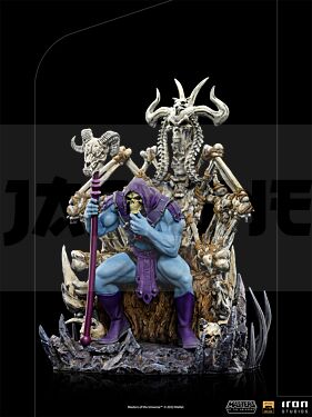 M.O.T.U. - Skeletor Sur Trône- Figure Deluxe Art Scale 1/10 29Cm