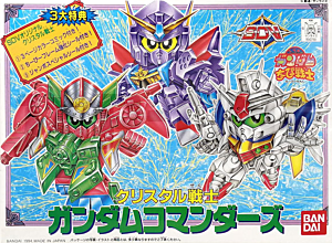 Gundam Gunpla SD Crystal 3 Commanders