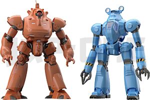 Mobile Police Patlabor Figurines Plastic Model Kit Moderoid 1/60 Hl-98 Hercules 21 & Asv99 Boxer 12 Cm