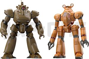 Mobile Police Patlabor Figurines Plastic Model Kit Moderoid 1/60 Hl-98 Hercules 21 & Asv99 Boxer: Alternate Color Ver. 12 Cm
