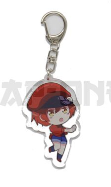 Acryl-Kristall-Schlüsselanhänger - Les Brigades Immunitaires - Globule Rouge