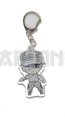 Acryl-Kristall-Schlüsselanhänger - Les Brigades Immunitaires - Globule Blanc (ver.2)