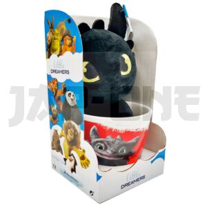 How To Train Your Dragon Toothless Mug + Peluche Toy 18Cm