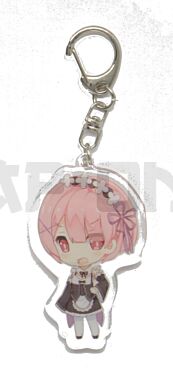Llavero de cristal acrílico - Re:Zero - Ram V2