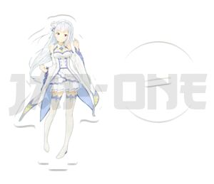 Cristal Acrílico -  Re:Zero − Starting Life in Another World - Emilia