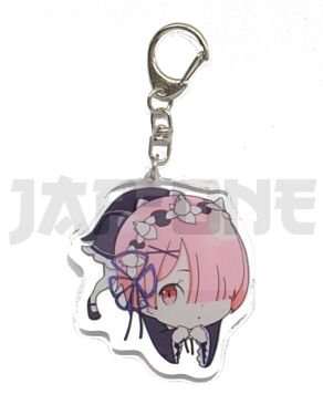 Acrylic Crystal Keychain - Re:Zero - Ram Pinch