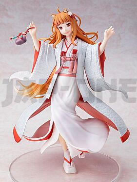 Spice And Wolf Figurine Pvc 1/7 Wise Wolf Holo Wedding Kimono Ver. 26 Cm