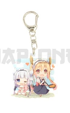 Porte-clé Cristal Acrylique - Miss Kobayashi's Dragon Maid - Kanna & Tooru