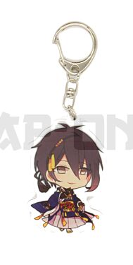 Acryl-Kristall-Schlüsselanhänger - Touken Ranbu Hanamaru - Mikazuki Munechika