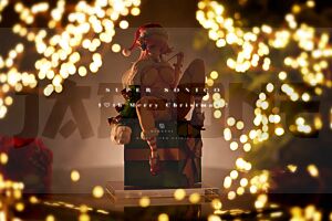 Super Sonico Figura Pvc 1/7 Super Sonico 10Th Merry Christmas! 25 Cm