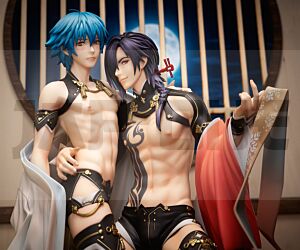 Dramatical Murder Figur Pvc 1/6 Aoba & Koujaku Re-Run 20 Cm