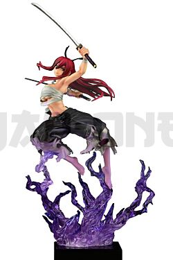 Fairy Tail-Erza Scarlet Samurai Ver. Shikkoku -Figure Orcatoys 43Cm