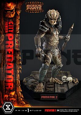 Predator 2 Figura Museum Masterline 1/3 City Hunter Predator Deluxe Bonus Version 105 Cm
