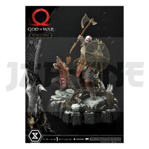 God Of War Premium Masterline Series Figure Kratos And Atreus In The Valkyrie 72 Cm