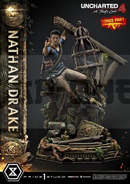 Uncharted 4: A Thief'S End Figurine Ultimate Premium Masterline 1/4 Nathan Drake Deluxe Bonus Version 69 Cm