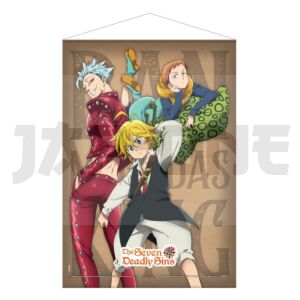 The Seven Deadly Sins wallscroll Ban, Meliodas & King 50 x 70 cm