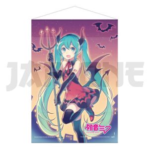 Hatsune Miku wallscroll Automne (Halloween) 50 x 70 cm
