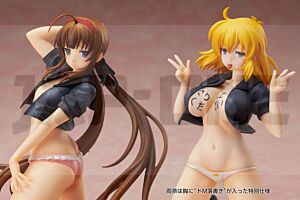 Senran Kagura Newwave Gburst Figurines Pvc 1/10 Ryobi X Ryona Bare Body Sailor Uniform Ver. 19 Cm