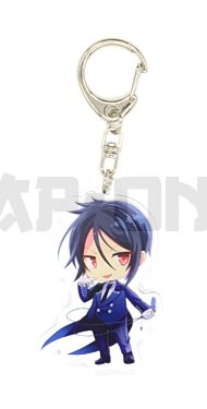 Acrylic Crystal Keychain - Black Butler - Sebastian Michaelis