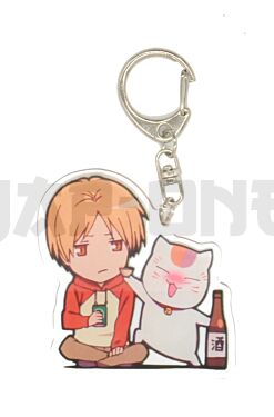 Acrylic Crystal Keychain - Natsume's Book of Friends - Takashi & Madara