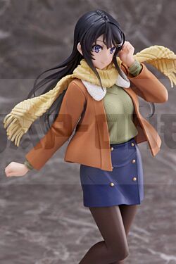 Rascal Does Not Dream Of A Dreaming Girl Figure Pvc Mai Sakurajima Winter Wear Ver. 20 Cm