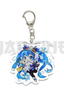 Llavero de cristal acrílico - Vocaloid - Miku Hatsune Snowboard