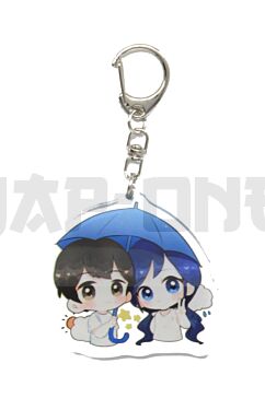 Porte-clé Cristal Acrylique - Weathering With You - Duo - Hodaka Morishima & Hina Amano