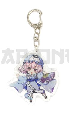 Acryl-Kristall-Schlüsselanhänger - Touhou Project - Yuyuko Saigyouji